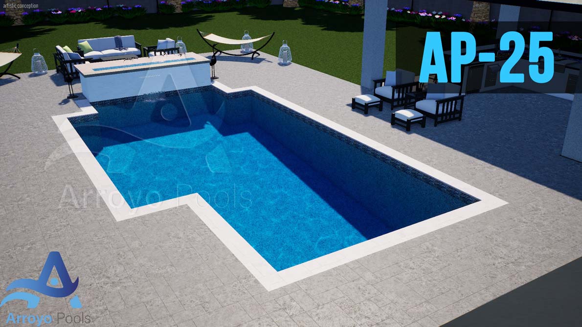 Shapes of pools Arroyo Pool Builders Miami