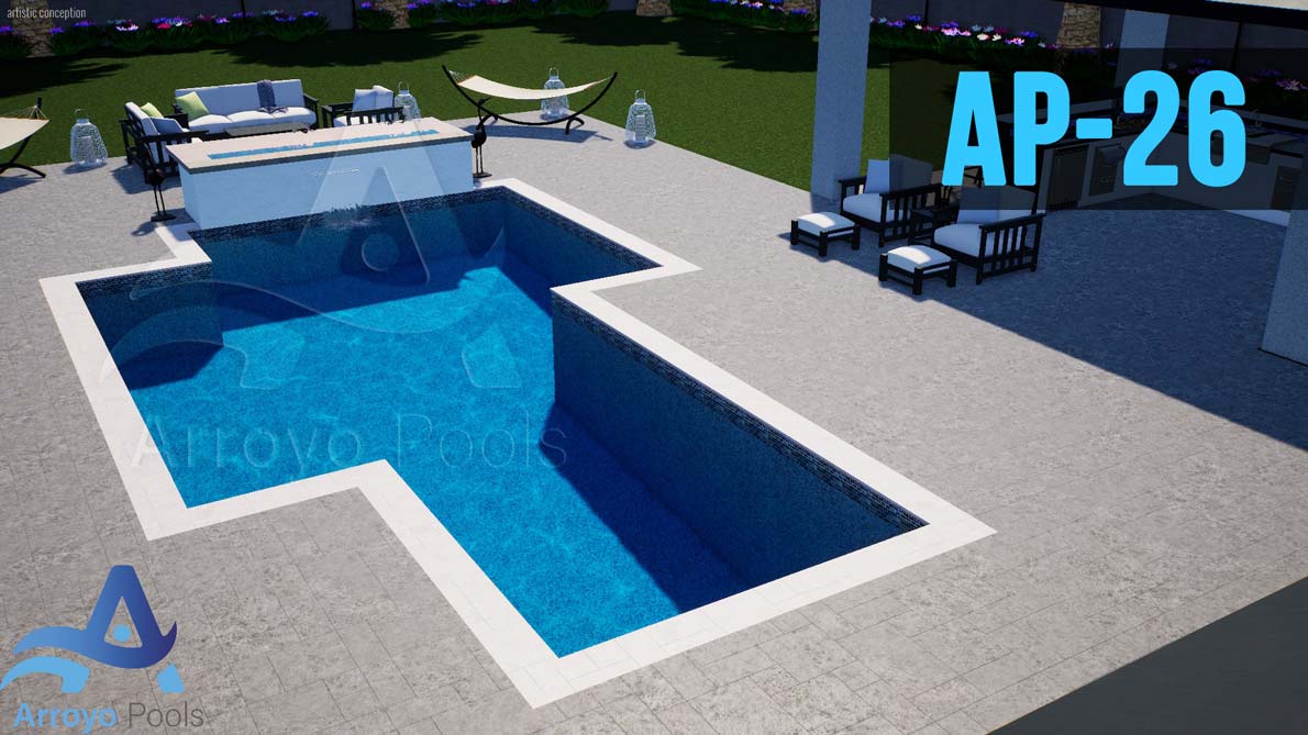 Shapes of pools Arroyo Pool Builders Miami