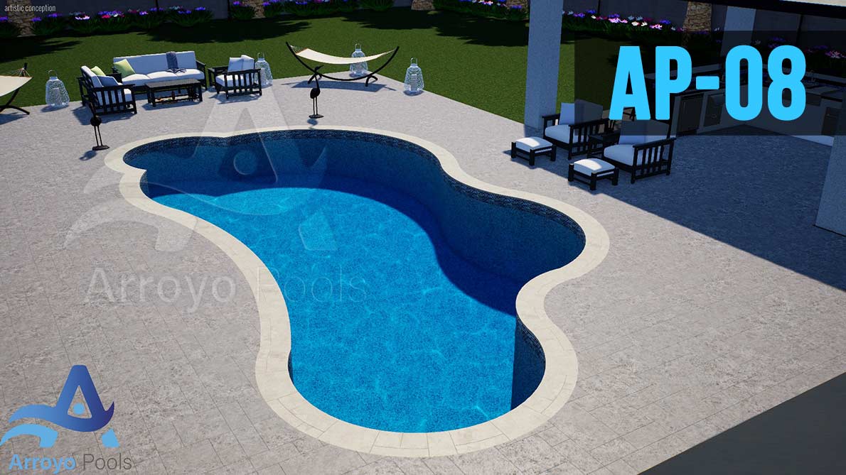 Shapes of inground pools Arroyo Pool Builders Miami