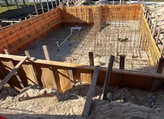 miramar florida pool construction - excavation phase